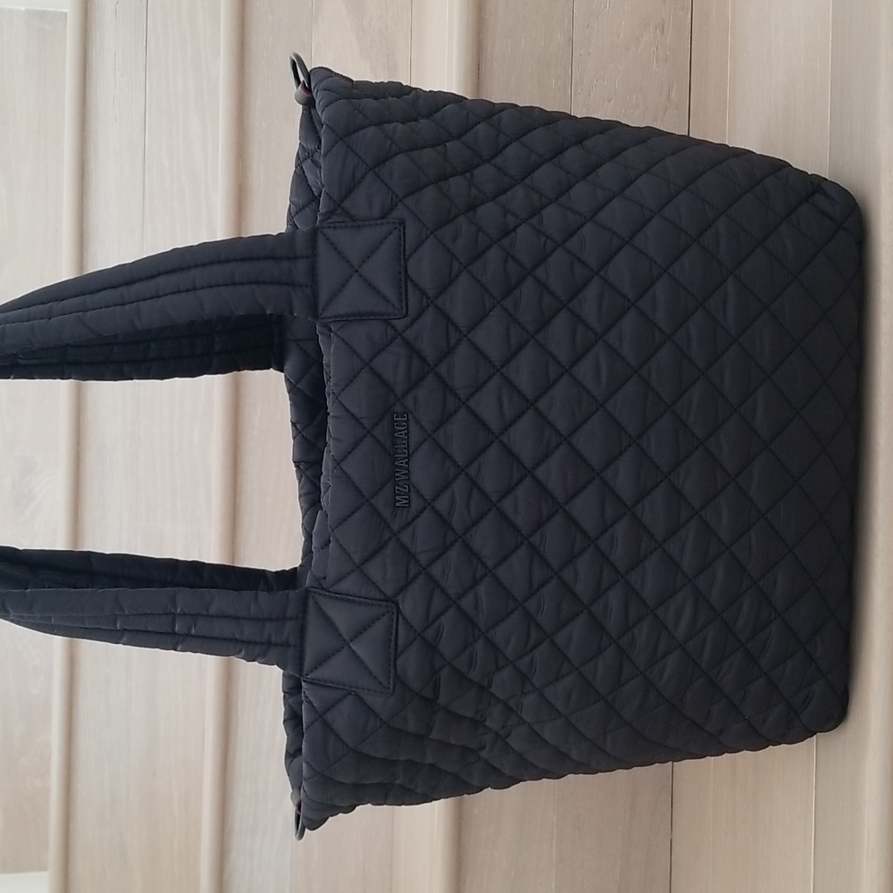 MZ Wallace Black Large Metro Tote Deluxe - with Luggage Opening - Picture 5 of 15